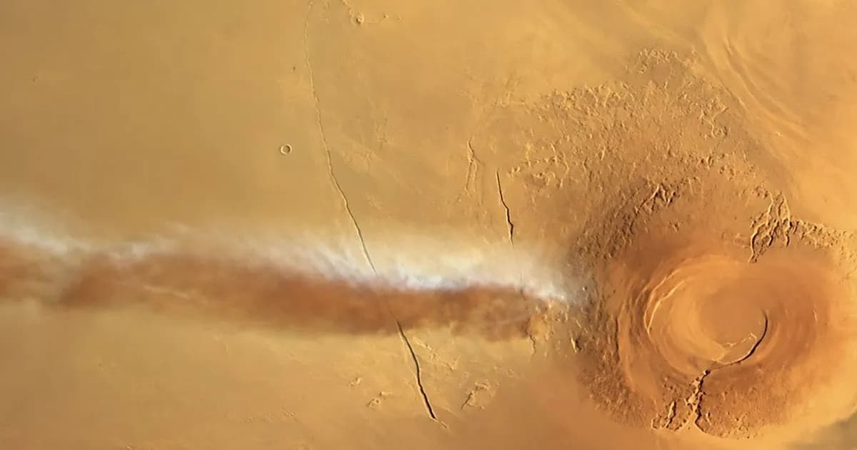 Descifran el misterio de la nube de 1.800 kilómetros en Marte