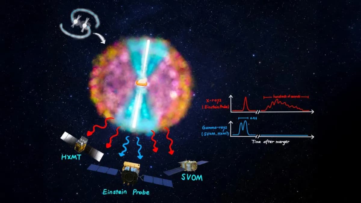 Einstein Probe revela una fase oculta en las colisiones de estrellas de neutrones