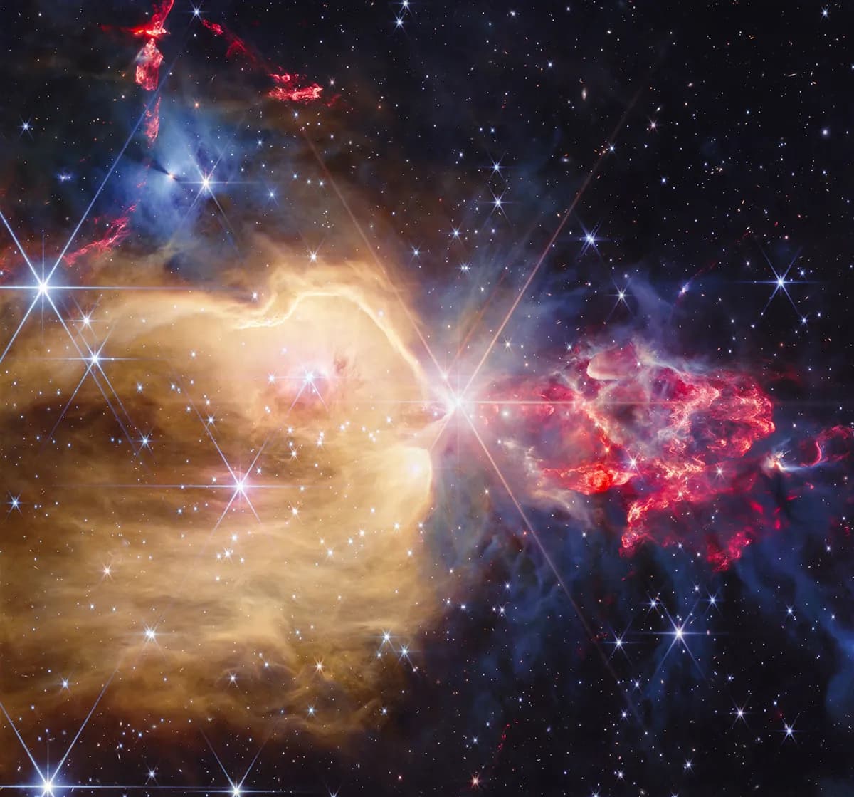 El Telescopio James Webb Revela Estrellas en la Nebulosa NGC 7129